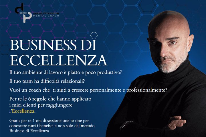 metodo business di eccellenza coaching miglioramento con  Davide Paccassoni mental coach certificato